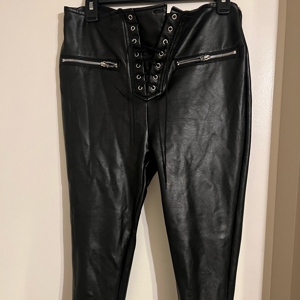 Forever 21 pleather jeans